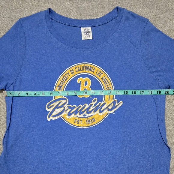 UCLA Bruins Women's Workout Top Blue Yellow Size Large (12/14) - Picture 10 of 12